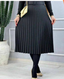 دامن پلیسه مازراتی میدی زیر زانوبا کمربند