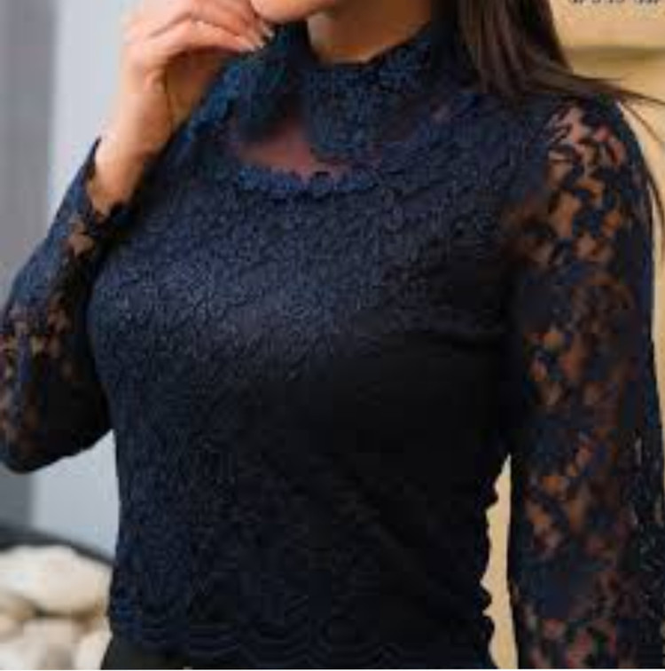 کراپ یقه گیپوری مجلسی دانتل