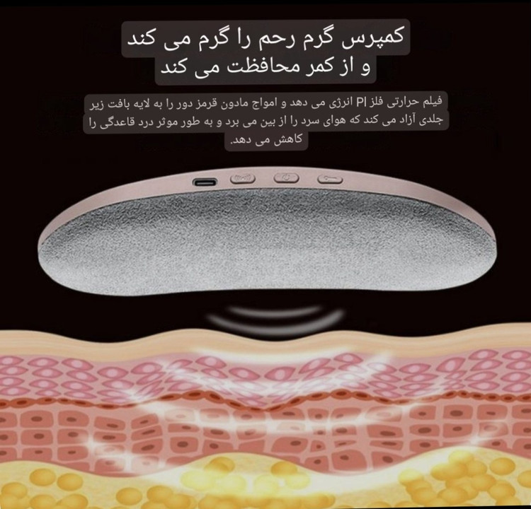 ماساژور قاعدگی بانوان،کمربند ماساژور،کمربند حرارتی قاعدگی