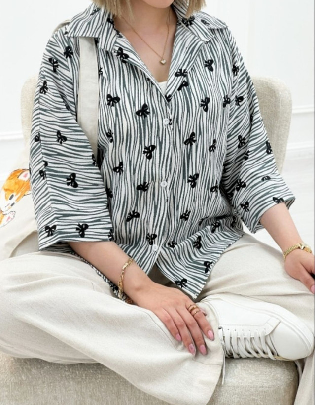 شومیز مانتو زنانه تابستونی قواره دارلطیف پارچه بوگاتی/شومیز نخی خنک لطیف/بلوز زنانه