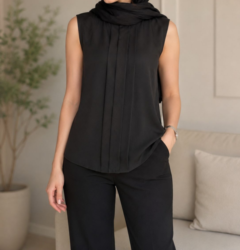 تاپ مجلسی زیبا ،زیر کتی یقه دار الیزه پارچه درجه یک/شومیز مجلسی زنانه